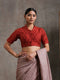 Blouse - Rust Embroidered Sequin Blouse